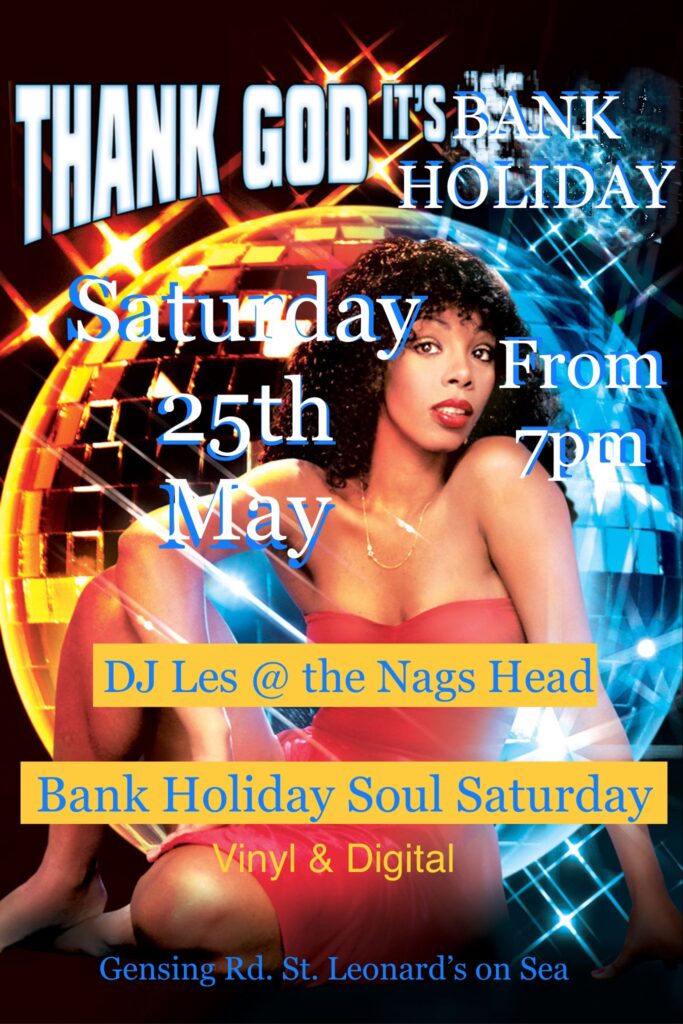 DJ Leslie Clynshaw with Bank Holiday Soul Saturday