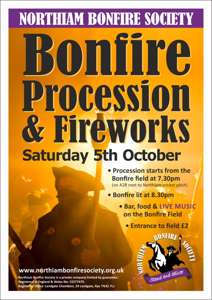 Northiam Bonfire Procession & Fireworks