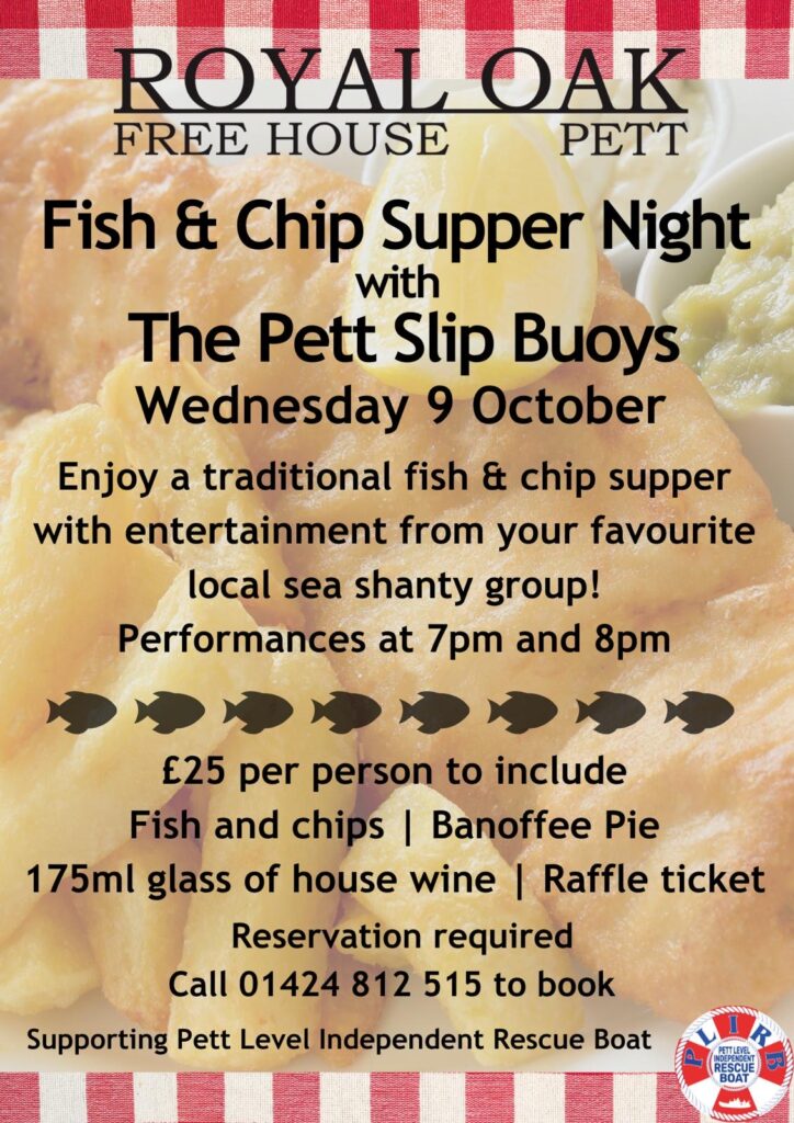 The Pett Slip Buoys Fish & Chip Supper