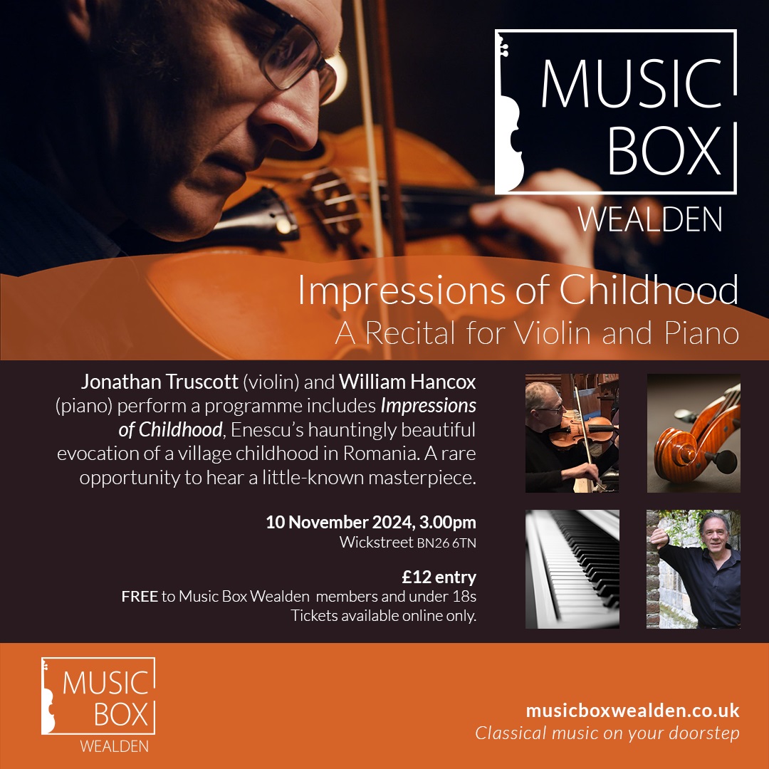 Impressions of Childhood, A Recital Violin & Piano