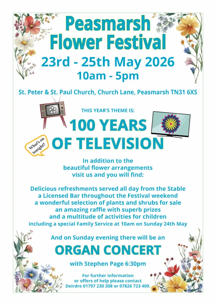 Peasmarsh Flower Festival + Sunday Organ Recital