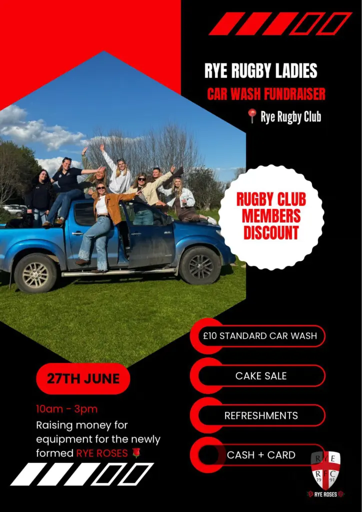 Rye Rugby Ladies Car Wash Fundraiser