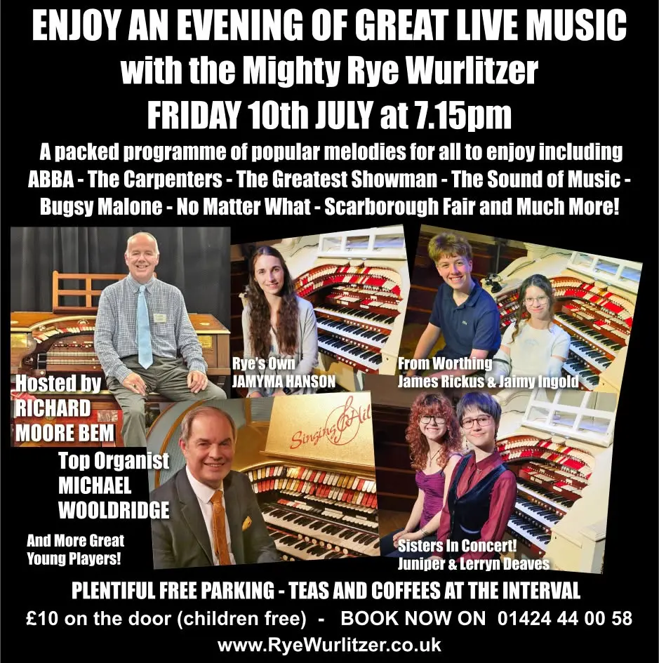 Evening of Live Music with the Mighty Rye Wurlitzer