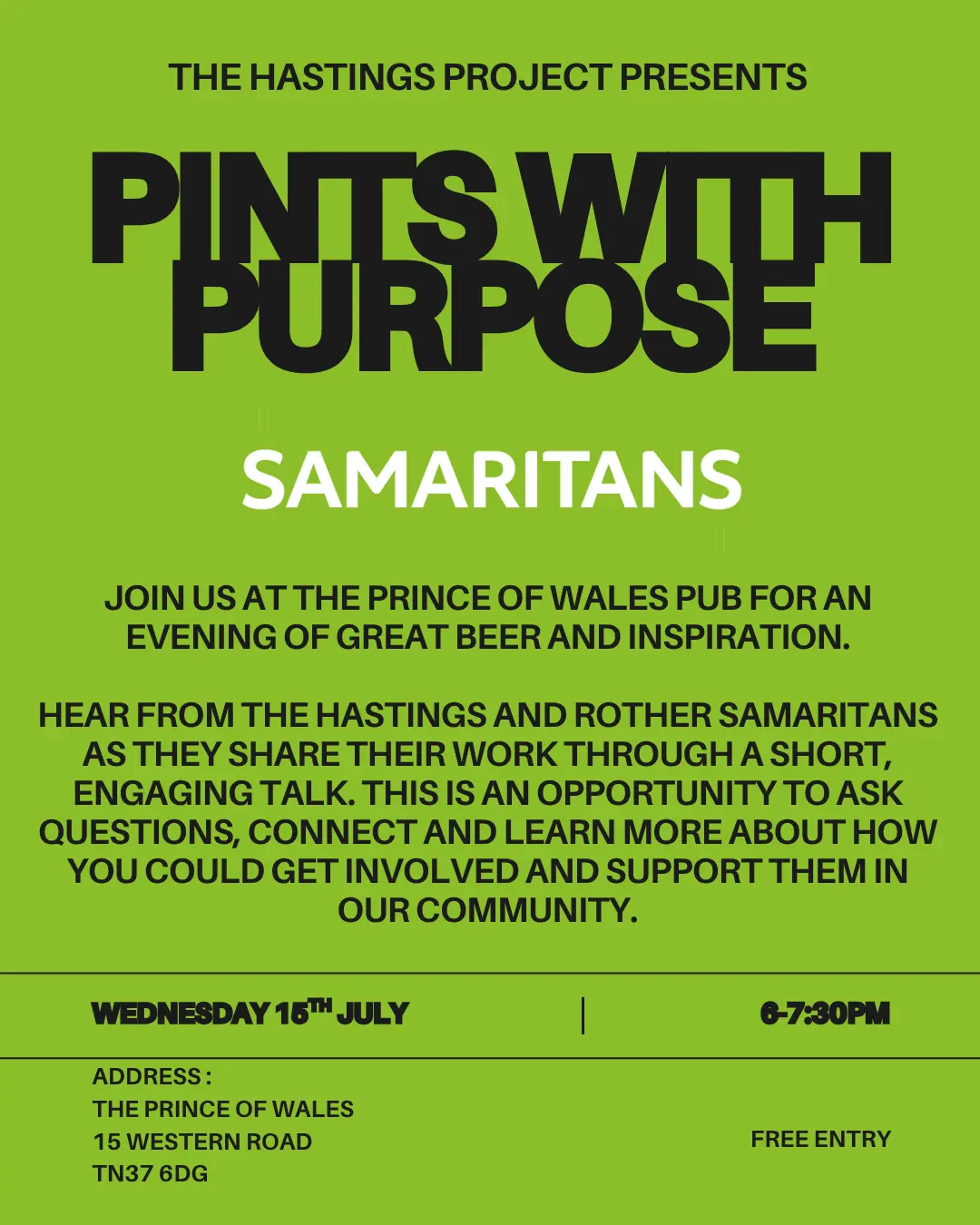 Pints With Purpose - Samaritans