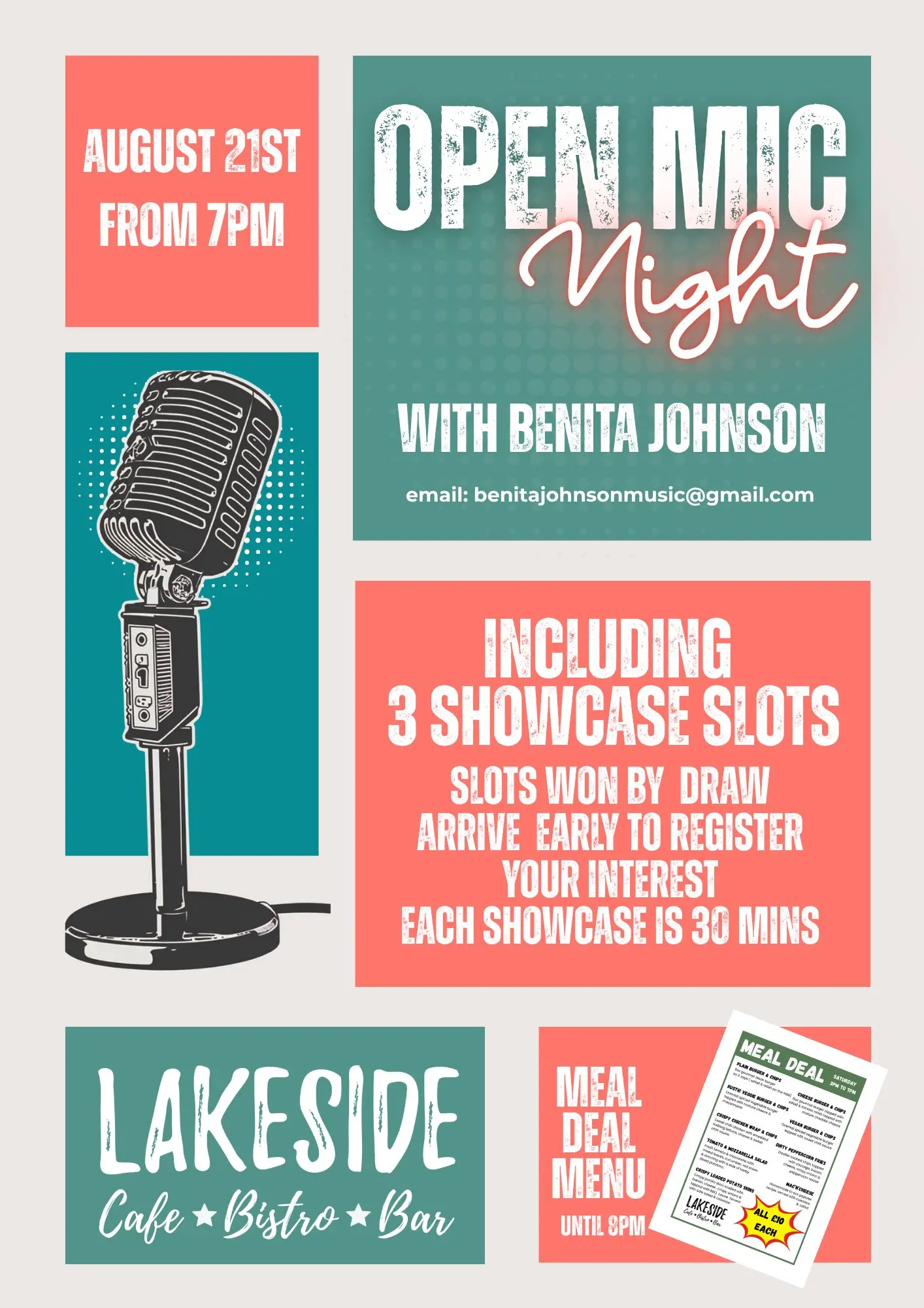 Lakeside Cafe Open Mic Night