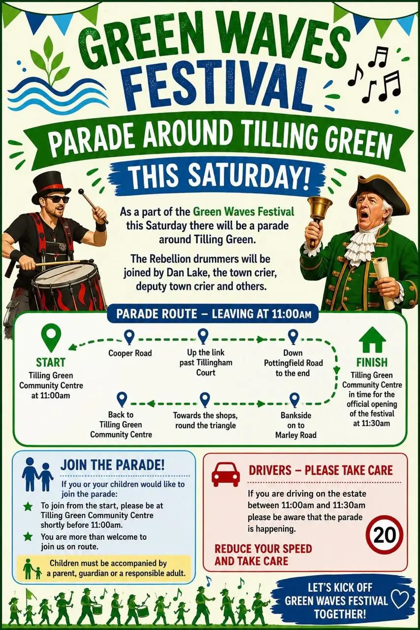 Parade Around Tilling Green Parade Around Tilling Green