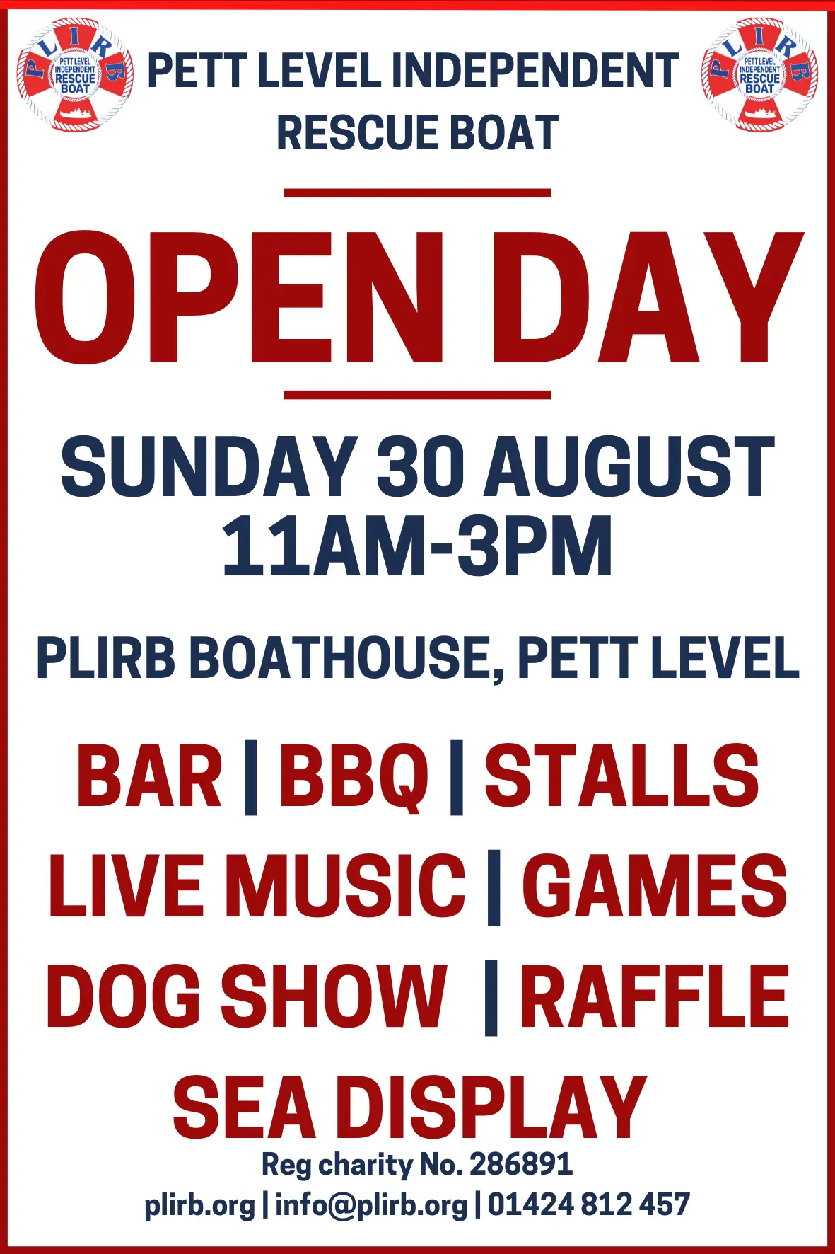 Pett Level Independent Rescue Boat Annual Open Day Pett Level Independent Rescue Boat Annual Open Day
