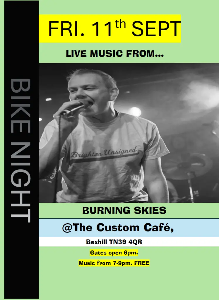 Bike Night Live Band: Burning Skies
