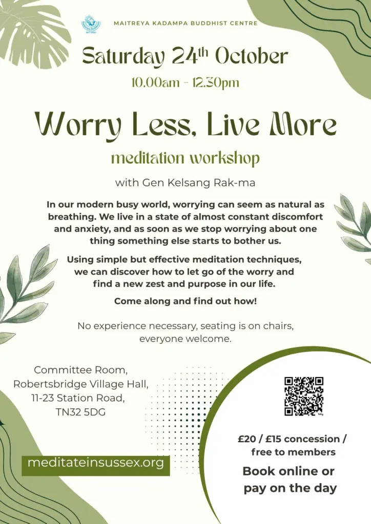 Worry Less, Live More Meditation Workshop